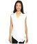 Zobha ゾバ レディース 女性用 ファッション パーカー スウェット Zobha ゾバ Sleeveless Asymmetrical Drape Front Flyaway - Bright White