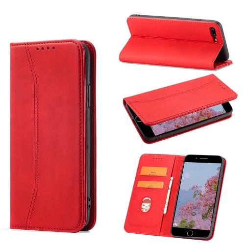 KWATUNG iphone 8 plus ケース 手帳型 iphone 7 plus ケース 手帳型 おしゃれ シンプル iphone8プラス ケース 手帳型 肌感レザー アイフォン7プラス ケース 内蔵マグ・