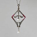 ゴールド・シルバー・ルビー・ダイヤモンドペンダント Necklaces レディース ジュエリー