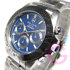 DON CLARK （ダンクラーク） DM-2051-04/DM2051-04 クロノグラフ ブルー メンズウォッチ 腕時計【エントリーで更に値下げ★92％OFF・無料ラッピング・正規1年保証】