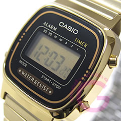 CASIO（カシオ） シンプルデジタル LA-670WGA-1UW／LA670WGA-1UW ゴールド レディースウォッチ 腕時計【エントリーで更に値下げ★無料ラッピング・弊社一年保証】