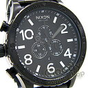 NIXON THE 51-30（ニクソン フィフティワン・サーティー） A083-001 ALL BLACK／ブラック クロノグラフ 300m防水 メンズ 腕時計02P04Jul11 20110715_mobile_fs 