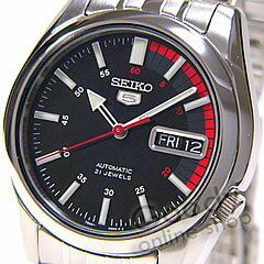 SEIKO（セイコー） SEIKO5／セイコー5 SNK375K1 自動巻 メタル ブラック メンズ ペアウォッチ 腕時計