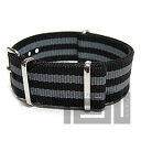 【20MM NATOベルト】 T2N Strap(T2Nストラップ) CH20NT-4GY2 4RING NATO ナイロン ストラップバンド グレーストライプ 替えベルト ミリタリー 腕時計用【あす楽対応】