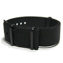 【20MM/285MM NATOベルト】 T2N Strap(T2Nストラップ) CH20NTPVD-4BK 4RING ブラックPVD NATO ストラップバンド ブラック 替えベルト ミリタリー 腕時計用【あす楽対応】