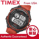 【メール便送料無料】Timex (タイメックス) T49984 Expedition/エクスペディション バイブレーションアラーム デジタル ラバーベルト ブラック×レッド メンズウォッチ 腕時計