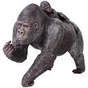 【メーカー直送・同梱不可・代引不可・返品不可】子供を背負う母ゴリラ / Female Gorilla with Baby