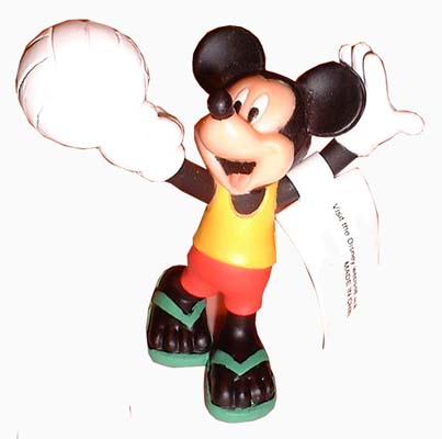 ミッキーマウス　PVC　ビーチバレーボール　置物ゴム人形