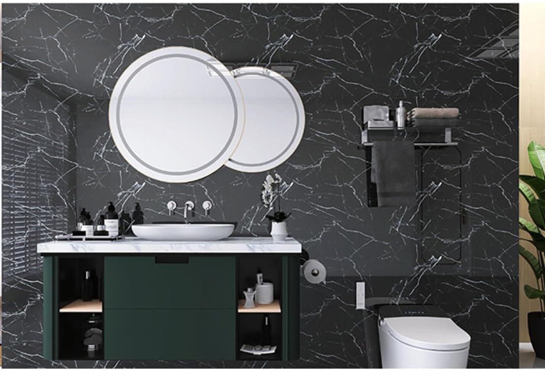 厚手 壁紙シール 壁紙 シール 模様替え 多用途 おしゃれ 大理石 のり付き 壁紙シート 防水 防汚 60cm*1M 防カビ DIY 防水 簡単 貼れる 剥がせる リメイクシート 壁 剥がせる 寝室