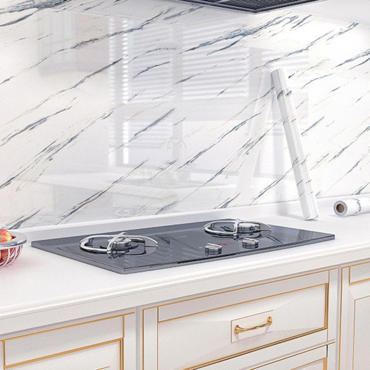 大理石シート 貼ってはがせる 80cm*3M 壁紙 カッティングシート リメイクシート はがせる壁紙 壁紙シール リフォーム マーブル柄 柄14 防水シート 補修 DIY 貼りやすい 透けない 接着剤