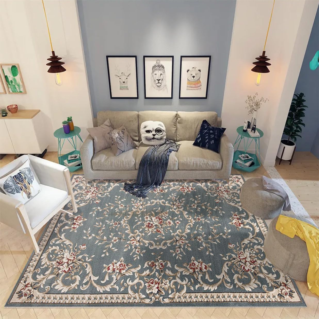 ラグ おしゃれ 柄18 長方形 カーペット 民族風 レトロ リビングマット ペルシャ柄 インテリア 居間用 ペルシャ絨毯風 ラグマット 滑り止め 軽量 折り畳み 掃除簡単 センターラグ 防音 マット