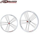 【送料無料】A CLASS(エークラス)FOLEX PRO 20インチ 100×130mm 小径車ホイール 前後セット (パウダーホワイト)