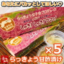 鳥取県産 砂丘らっきょう 甘酢漬け あなたにパカッとしてほしい(ハート) しゃき!ウマッ! 5個(3パック入×5個) アチーブエモーション 産地直送 らっきょう女子会 他のメーカー商品との同梱不可 代引不可