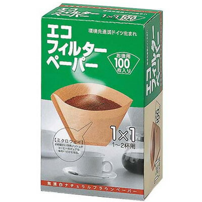 エコフィルターペーパーブラウン1×1G/メリタ（Melitta）/グルメコーヒー豆専門加藤珈琲店