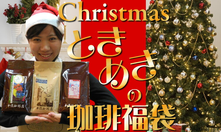 送料無料クリスマス特別珈琲福袋セット[クリスマスお菓子付]