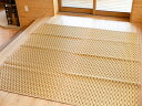 福岡花ござラグ 袋織 ステッチ ベージュ
