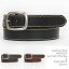 レザーベルト 35mm幅 サイドステッチ ギャリソンバックル Leather Belt AA0655P 本革