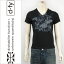 d-fy ディーエフワイ 半袖 シルバープリント VネックTシャツ d-fy S/S V-NECK TEE SILVER PRINT d-8108-blk