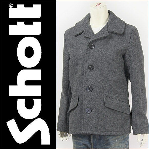 【送料無料】【米国製】ショット・ウール シングル・ピーコート ( SCHOTT 756US WOOL SINGLE PEA COAT 7178-16 )【ジャケット】【smtb-tk】