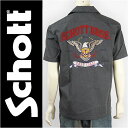 【送料無料】Schott ショット 半袖 ワークシャツ イーストコースト SCHOTT S/S WORK SHIRT EAST COAST 3155006-19 【smtb-tk】