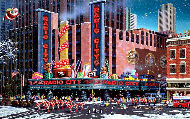 アレキサンダー・チェン「Santa Comes to New York」現状フレーム赤札市場 【YDGK-k】【W3】 