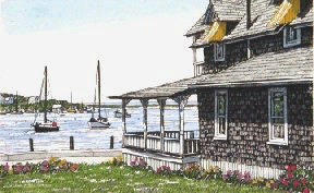 キャロル・コレット 「Harbor View」 額付版画作品【YDGK-k】【W3】 