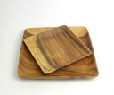 ティートレー Sサイズ アカシア ウッド ACACIA WOOD Horn Please 志成販売 木 木製 スクエア型 四角 プレート 木製食器 皿 ボウル 木製 食器 おしゃれ かわいい 北欧 トレイ トレー 洋食器 和食器 カフェ 421985