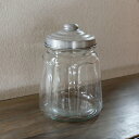 【アクシス/Homestead】ホームステッド 昭和レトロなデザイン 8角ジャー ガラスジャー