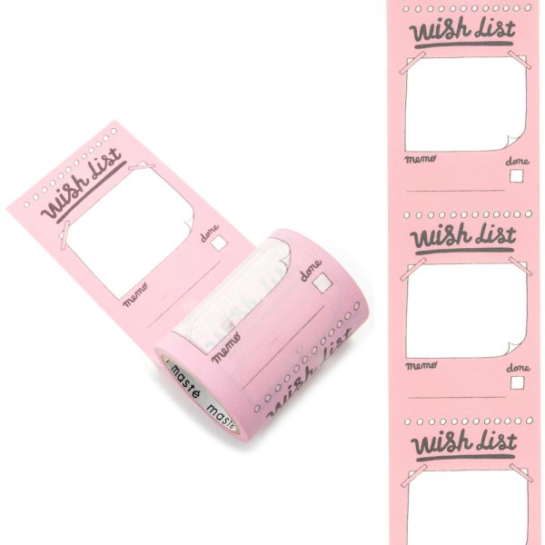 ライフログ用マスキングテープ/「マステ」/ウィッシュリスト【マークス・オリジナル MARKS シール】