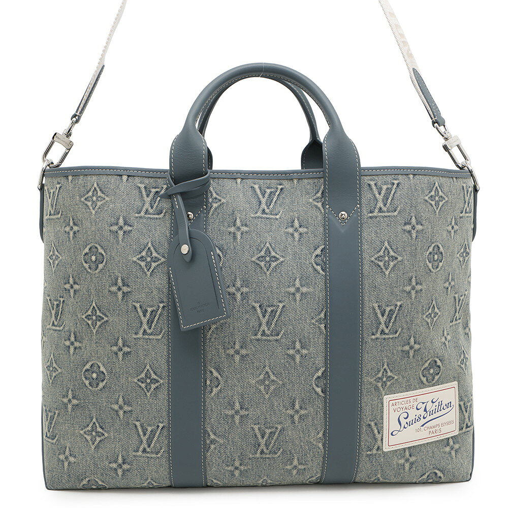 ルイヴィトン トートバッグ モノグラム・ウォッシュデニム ウィークエンド・トート NM M22537 LOUIS VUITTON 【安心保証】 【中古】 ルイ・ヴィトン バッグ メンズ LOUIS VUITTON BAG