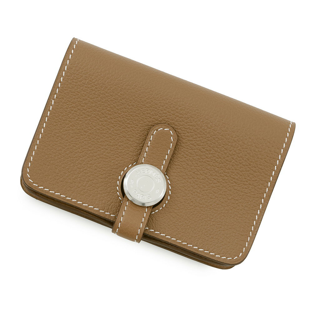 エルメス カードケース ドゴン ゴールド/シルバー金具 エバーカラー B刻印 HERMES 名刺入れ 【中古】 エルメス 名刺入れ エルメス カード HERMES CARD
