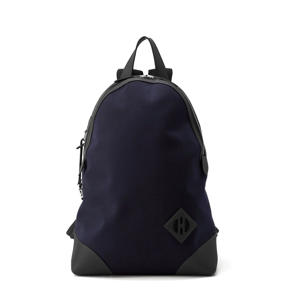 エルメス リュック エルメス・オールバック ブルー・マリン/キャバン/シルバー金具 トワルビヴァーク/スイフト B刻印 メンズ 【安心保証】 【中古】 エルメス バッグ エルメス バックパック メンズ HERMES BAG