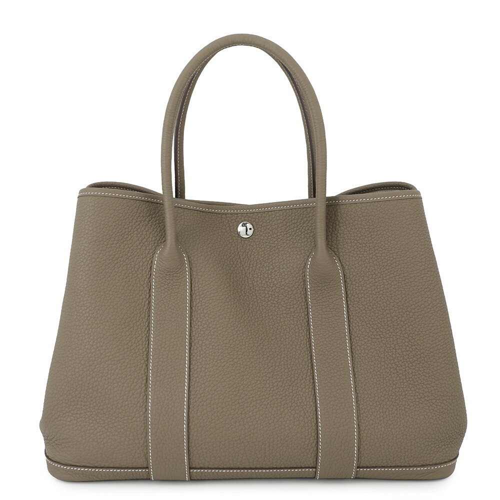 エルメス トートバッグ ガーデンパーティPM エトゥープ/シルバー金具 ネゴンダ W刻印 【安心保証】 【中古】 エルメス ガーデンパーティ エルメス バッグ エルメス レディース HERMES BAG