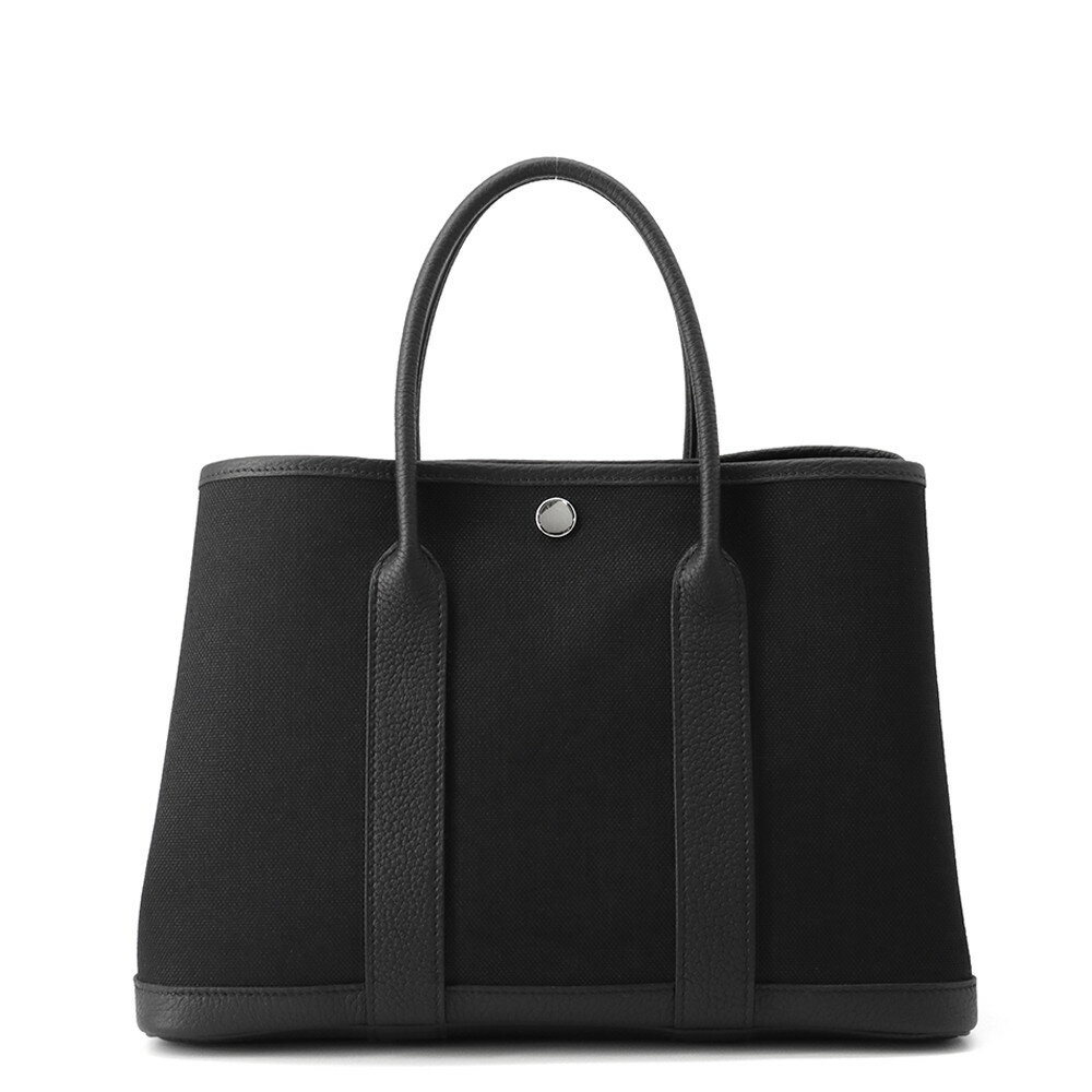 エルメス トートバッグ ガーデンパーティTPM ブラック/シルバー金具 トワルアッシュ/ネゴンダ K刻印 黒 エルメス ガーデンパーティ エルメス バッグ エルメス レディース HERMES BAG