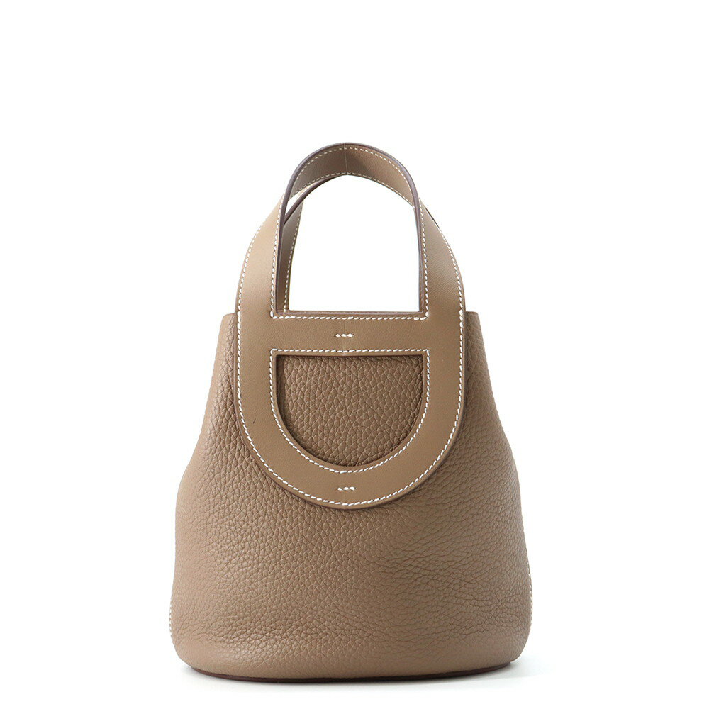 エルメス トートバッグ インザループ 18 エトゥープ/ゴールド金具 トリヨンクレマンス/スイフト U刻印 【安心保証】 【中古】 エルメス インザループ HERMES BAG