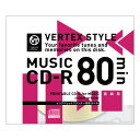VERTEX CD-R(Audio) 80分 1P インクジェットプリンタ対応(ホワイト) 1CDRA80VX.WP