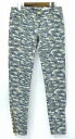 【新品】【レディース】 SASS&BIDE (サスアンドバイド) THE NEW CHASE JEANS カモフラージュ柄スキニーパンツ 27 KHAKI サス&バイド