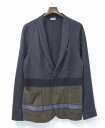 【中古】 kolor / BEACON (カラー ビーコン) ソフトウール天竺カーディガン 15AW GRAY TONE MIX 2 グレートーンミックス 15WBM-T04232 SOFT WOOL JERSEY CARDIGAN JKT JACKET ジャケット SHAWL COLLAR ショールカラー