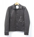 【中古】 WTAPS (ダブルタップス) DAS BOOT / JACKET. FIELD. LTHR. LAMB ラムレザージャケット S BROWN