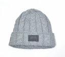 【中古】 STUSSY (ステューシー) MATTHEW CUFF BEANIE マシュー カフビーニー GRAY グレー CABLE KNIT CAP ケーブル編み ニットキャップ WATCH ワッチ ウォッチ ALAN アラン LOGO ロゴ 帽子