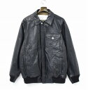 【中古】 MACKDADDY (マックダディー) HORSE LEATHER JACKET ホースレザージャケット L BLACK ブルゾン