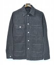 【新品】 BACKBONE (バックボーン)BLACK DENIM COVERALL ブラックデニムカバーオール M ジャケット BACK BONE