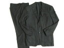 【中古】極美品☆ラルフローレン パープルレーベル カシミヤ100% シングルスーツ チャコールグレー グレンチェック柄 40R/34 伊製 ハンガー付 メンズ