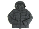 【中古】美品☆バーバリー BURBERRY 2WAY ロゴワッペン付き ダウンジャケット/ダウンベスト ブラック 50 正規品