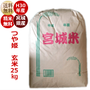 つや姫 玄米25kg 宮城県産【宮城県_物産展】【送料無料】【0501_free_f】