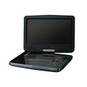 【箱ツブレ】 グリーンハウス 乾電池対応 10型ワイド ポータブルDVDプレーヤー 「GH-PDV10G-BK」