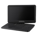 【箱ツブレ】グリーンハウス 15.6型ワイド液晶 フルセグTV内蔵 ポータブルDVDプレーヤー 「GH-PD15JBK1」