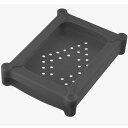 グリーンハウス 積み重ねが可能なシリコン素材の衝撃吸収ハードディスクケース「GH-CA-HD35K」 ブラック