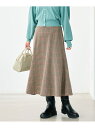 【glr_timesale_1117_23】【GLR_meihinbtm_1101】【20221101_woolmark】【UAglr_OctAutumnLayerdItem】【GLR_WOMENS22AW_0823】UNITED ARROWS green label relaxing レディース スカート
