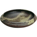 【日本製】 花器 古陶水盤 12号 全高9cm×幅38cm 信楽焼 しがらきやき 陶器製 焼き物 国産品 フラワーベース 花瓶 器 フラワーアレンジメント 生け花